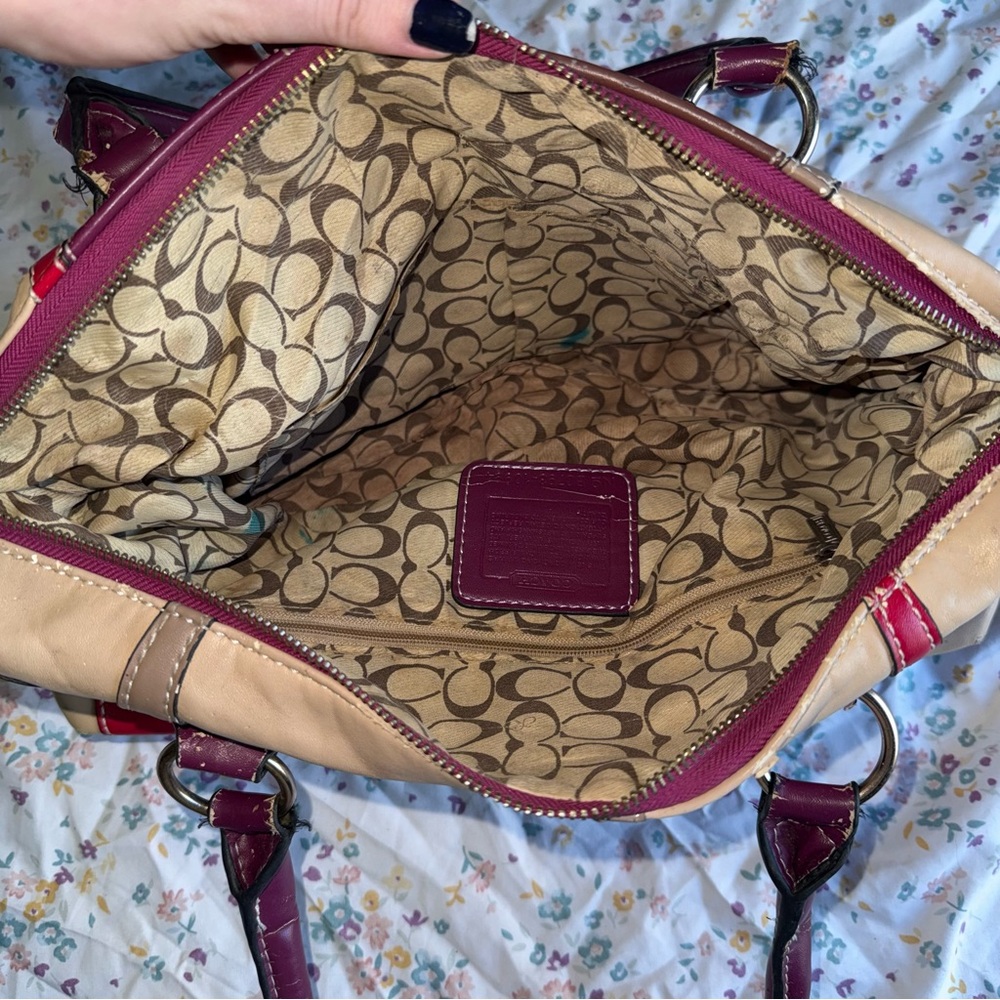 Coach Multicolor Patchwork Leather Tote Shoulder … - image 13